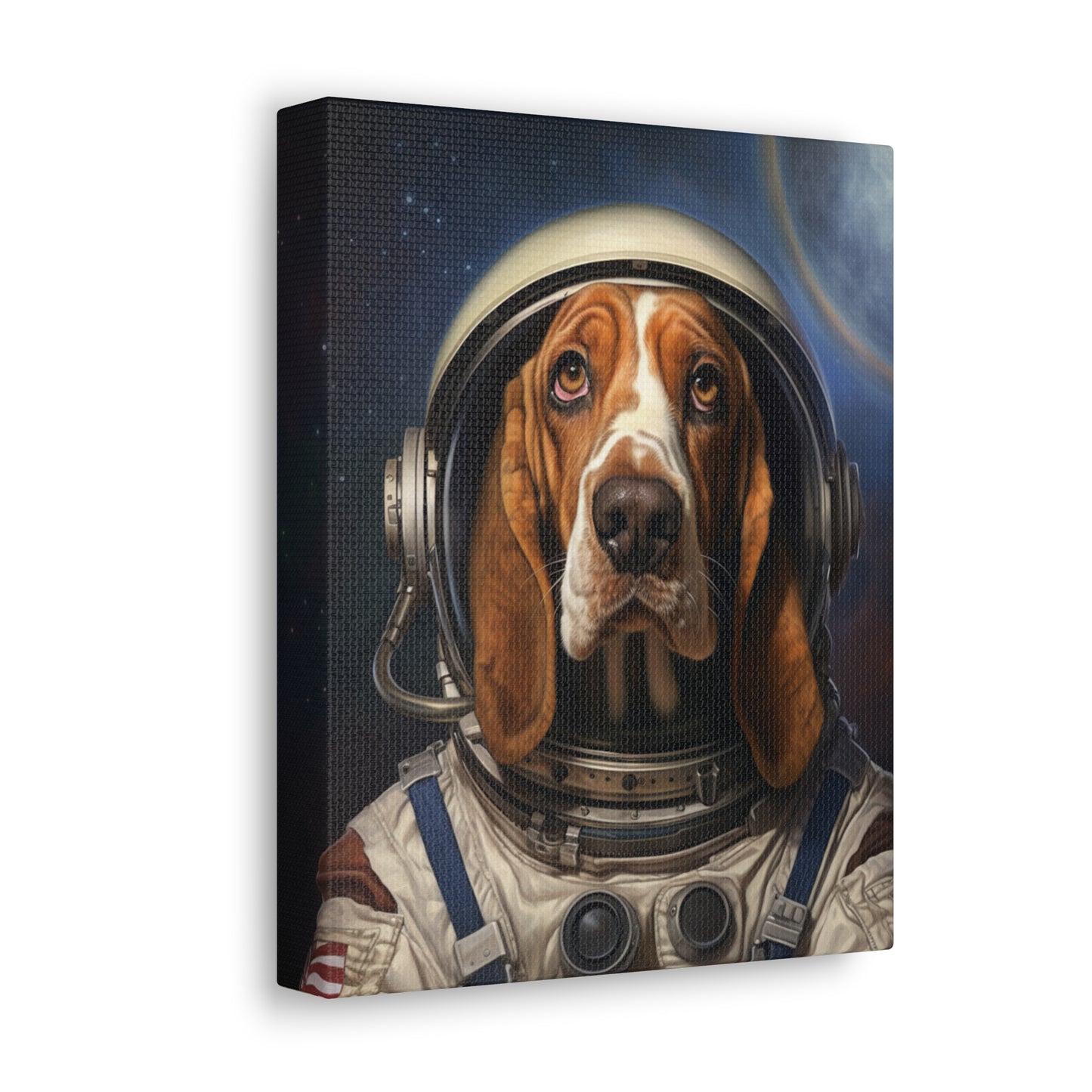 Basset Hound - Astronaut - Pet Portrait Canvas