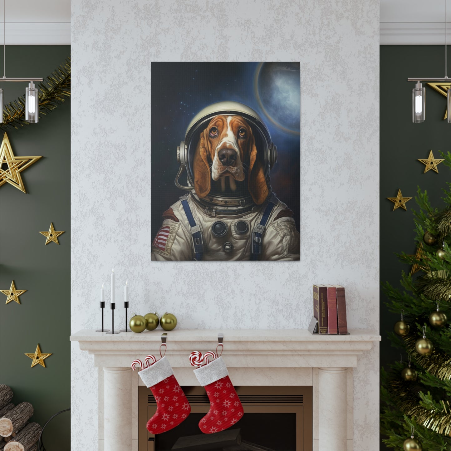 Basset Hound - Astronaut - Pet Portrait Canvas