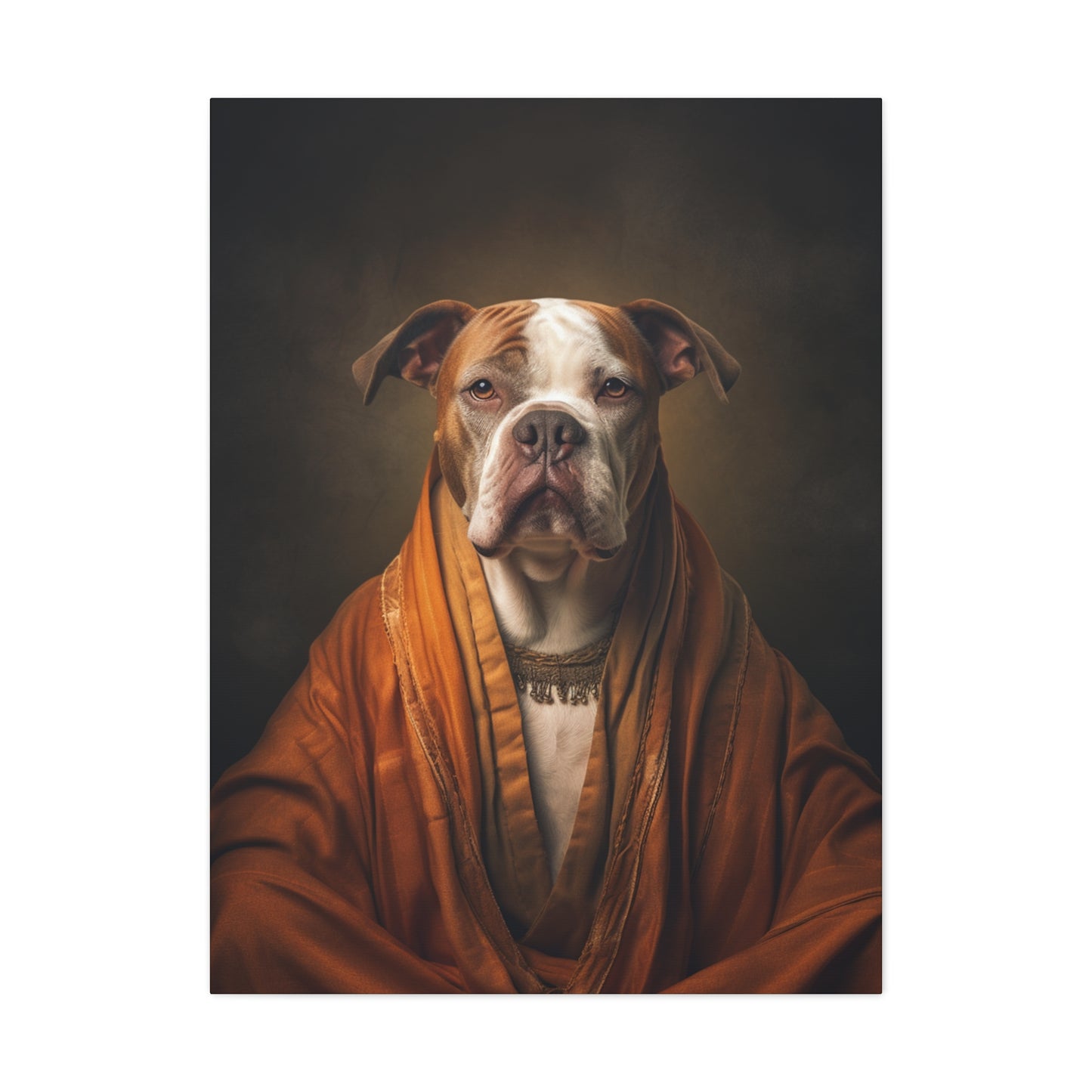 Bulldog - Monk - Pet Portrait Canvas