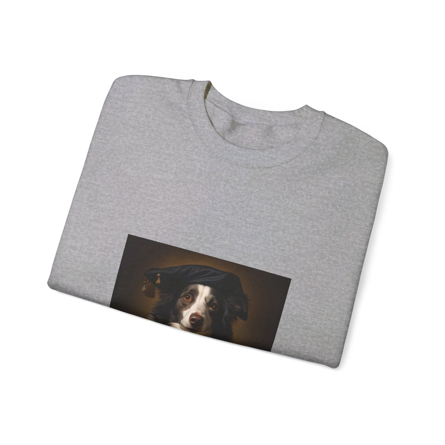 Border Collie - Renaissance Painter - Pet Portrait Unisex Crewneck Sweatshirt