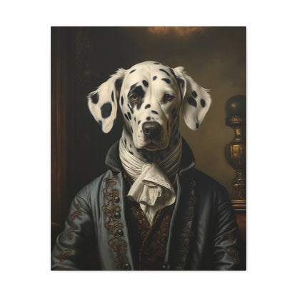 Dalmatian - 19th Century Writer - Pet Portrait Canvas