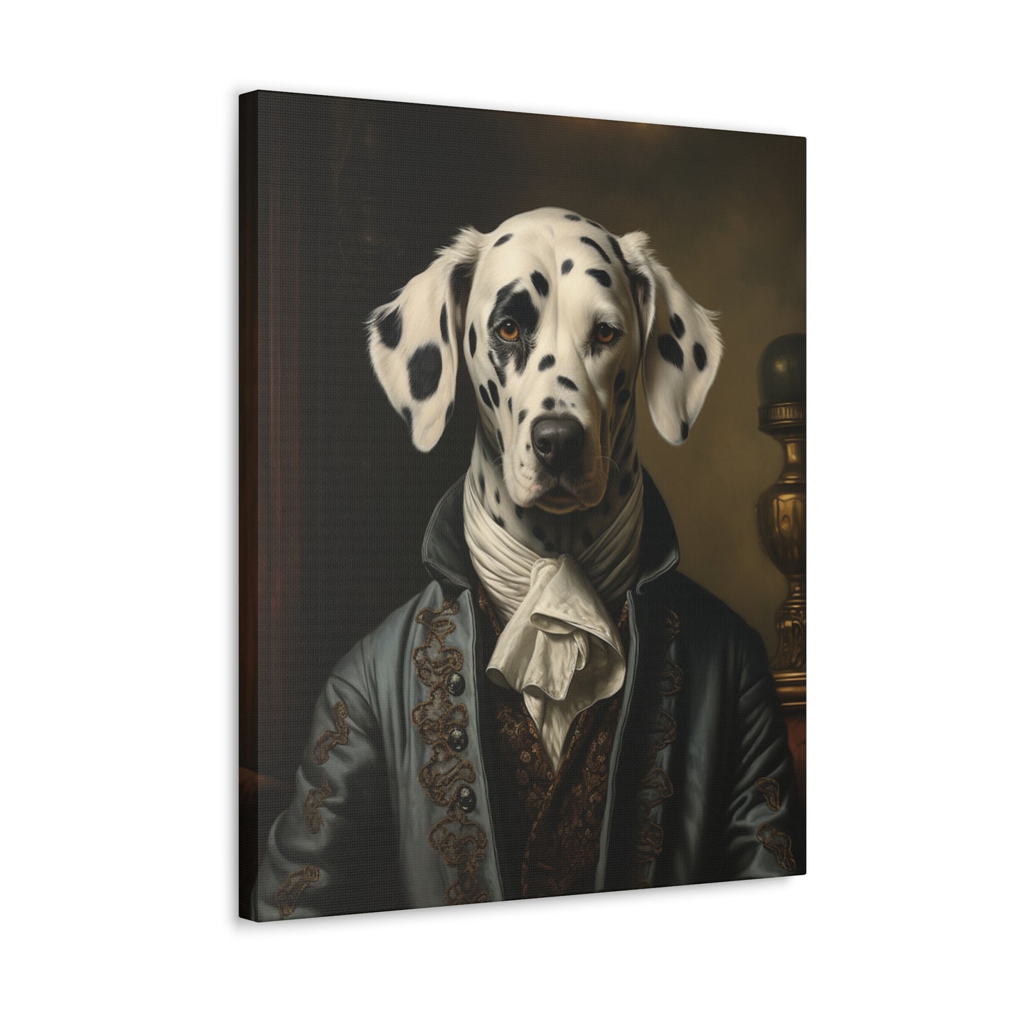 Dalmatian - 19th Century Writer - Pet Portrait Canvas