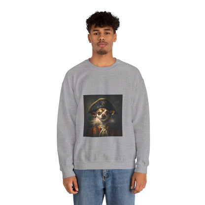 Chihuahua - 17th Century Pirate - Pet Portrait Unisex Crewneck Sweatshirt