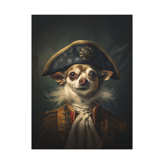 Chihuahua - 17th Century Pirate - Pet Portrait Canvas