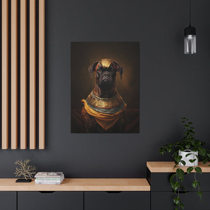 Boxer - Ancient Egyptian Pharaoh - Pet Portrait Canvas