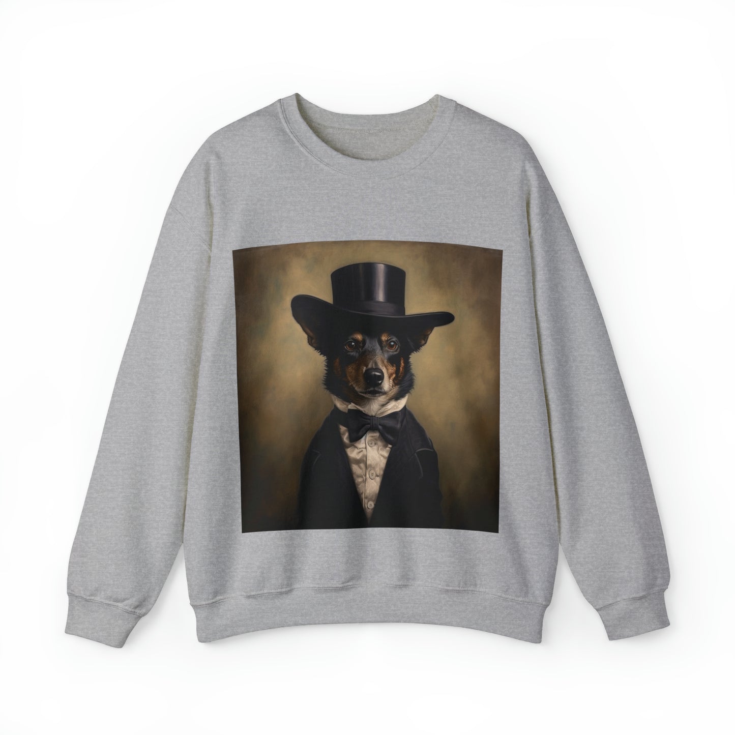 Australian Shepard - 19th Century Politician - Pet Portrait Unisex Crewneck Sweatshirt