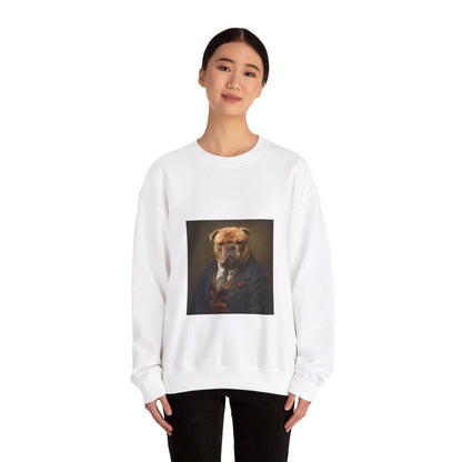 Mastiff - 20th Century Mobster - Pet Portrait Unisex Crewneck Sweatshirt