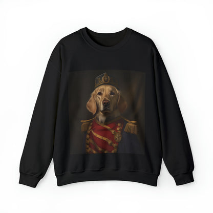 Golden Retriever - 14th Century Naval Officer - Pet Portrait Unisex Crewneck Sweatshirt