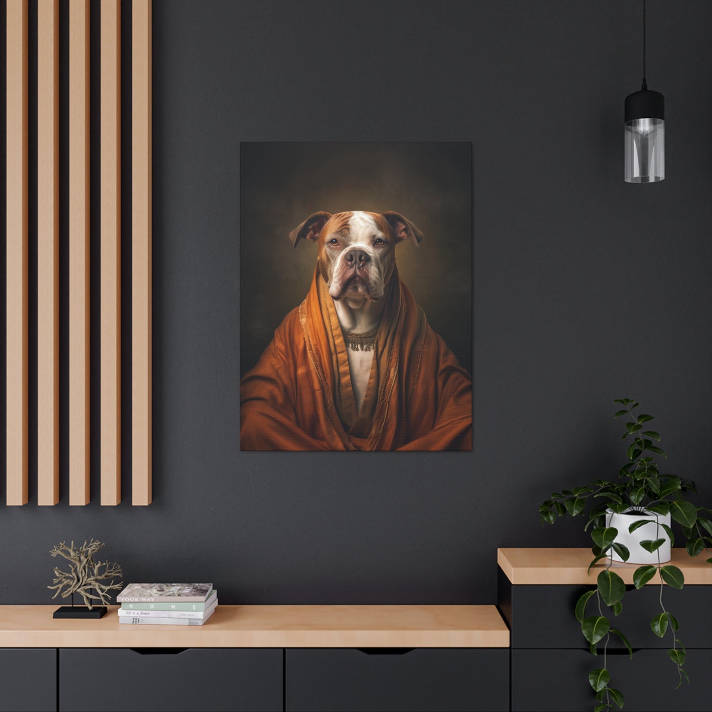 Bulldog  - Monk - Pet Portrait Canvas