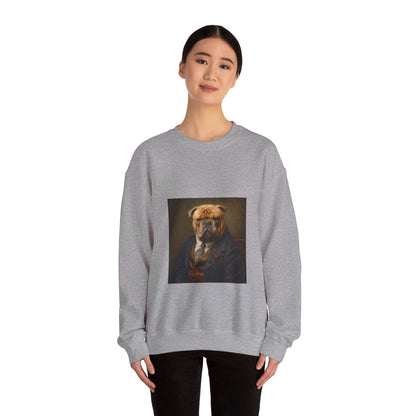 Mastiff - 20th Century Mobster - Pet Portrait Unisex Crewneck Sweatshirt