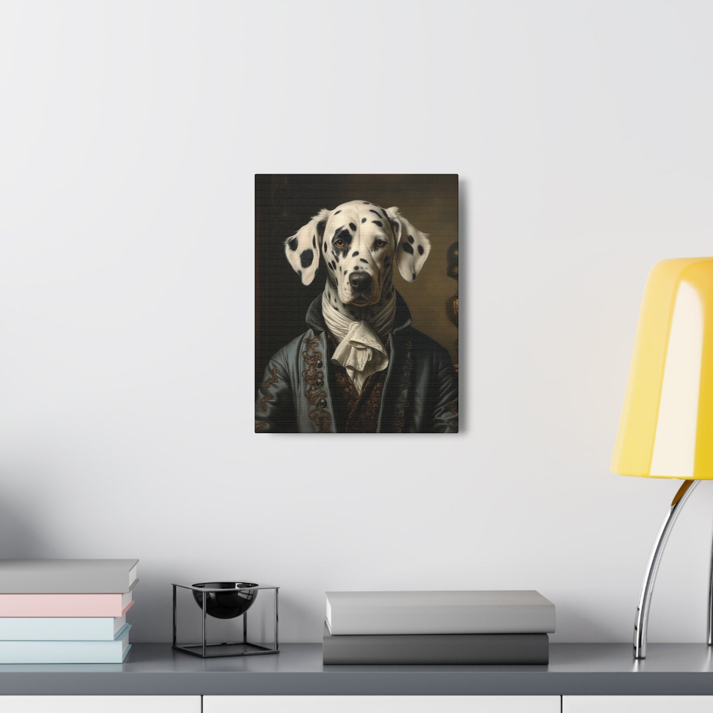 Dalmatian - 19th Century Writer - Pet Portrait Canvas