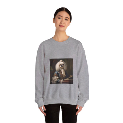 Pekingese - 18th Century Composer - Pet Portrait Unisex Crewneck Sweatshirt