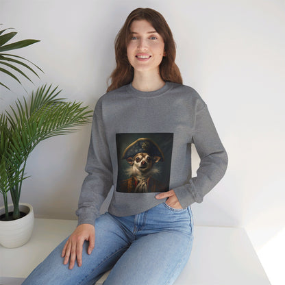 Chihuahua - 17th Century Pirate - Pet Portrait Unisex Crewneck Sweatshirt