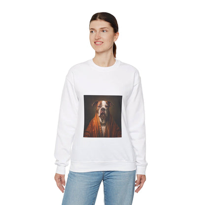 Bulldog - Monk - Pet Portrait Unisex Crewneck Sweatshirt