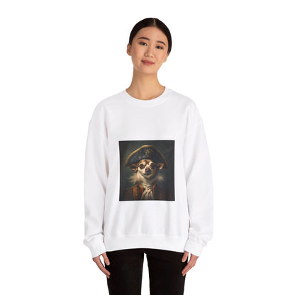 Chihuahua - 17th Century Pirate - Pet Portrait Unisex Crewneck Sweatshirt