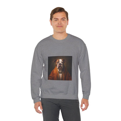 Bulldog - Monk - Pet Portrait Unisex Crewneck Sweatshirt