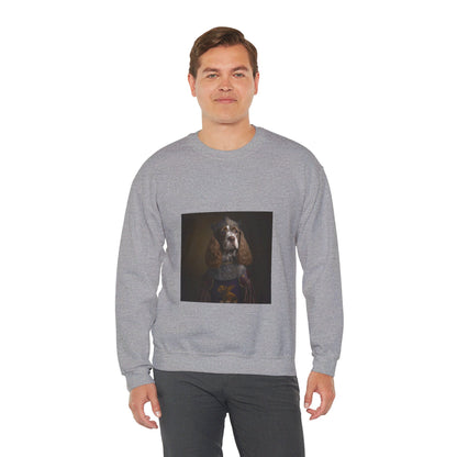 Cocker Spaniel - 15th Century Knight - Pet Portrait Unisex Crewneck Sweatshirt