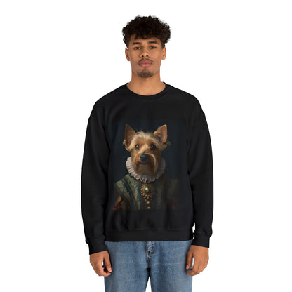 Yorkshire Terrier - 16th Century Playwright - Pet Portrait Unisex Crewneck Sweatshirt