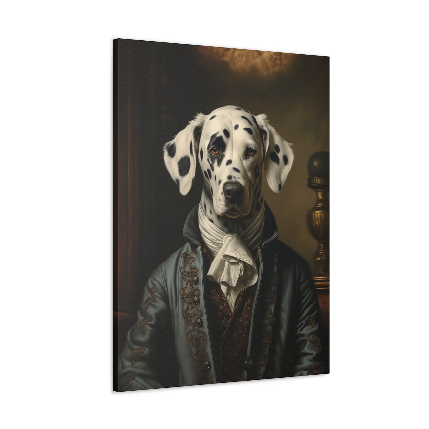 Dalmatian - 19th Century Writer - Pet Portrait Canvas