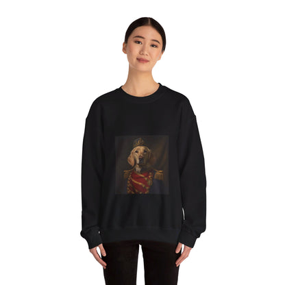 Golden Retriever - 14th Century Naval Officer - Pet Portrait Unisex Crewneck Sweatshirt