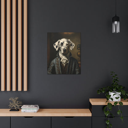 Dalmatian - 19th Century Writer - Pet Portrait Canvas