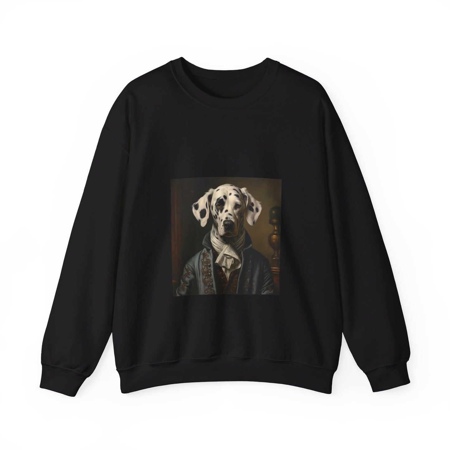 Dalmatian - 19th Century Writer - Pet Portrait Unisex Crewneck Sweatshirt