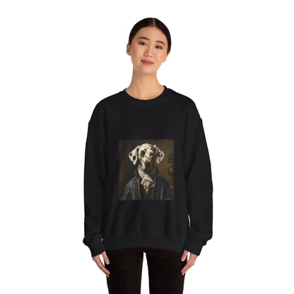 Dalmatian - 19th Century Writer - Pet Portrait Unisex Crewneck Sweatshirt