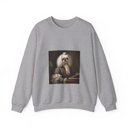 Pekingese - 18th Century Composer - Pet Portrait Unisex Crewneck Sweatshirt