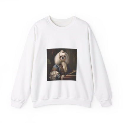 Pekingese - 18th Century Composer - Pet Portrait Unisex Crewneck Sweatshirt