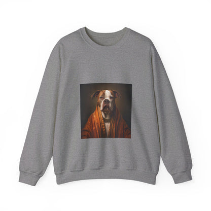 Bulldog - Monk - Pet Portrait Unisex Crewneck Sweatshirt