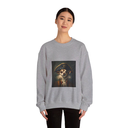 Chihuahua - 17th Century Pirate - Pet Portrait Unisex Crewneck Sweatshirt