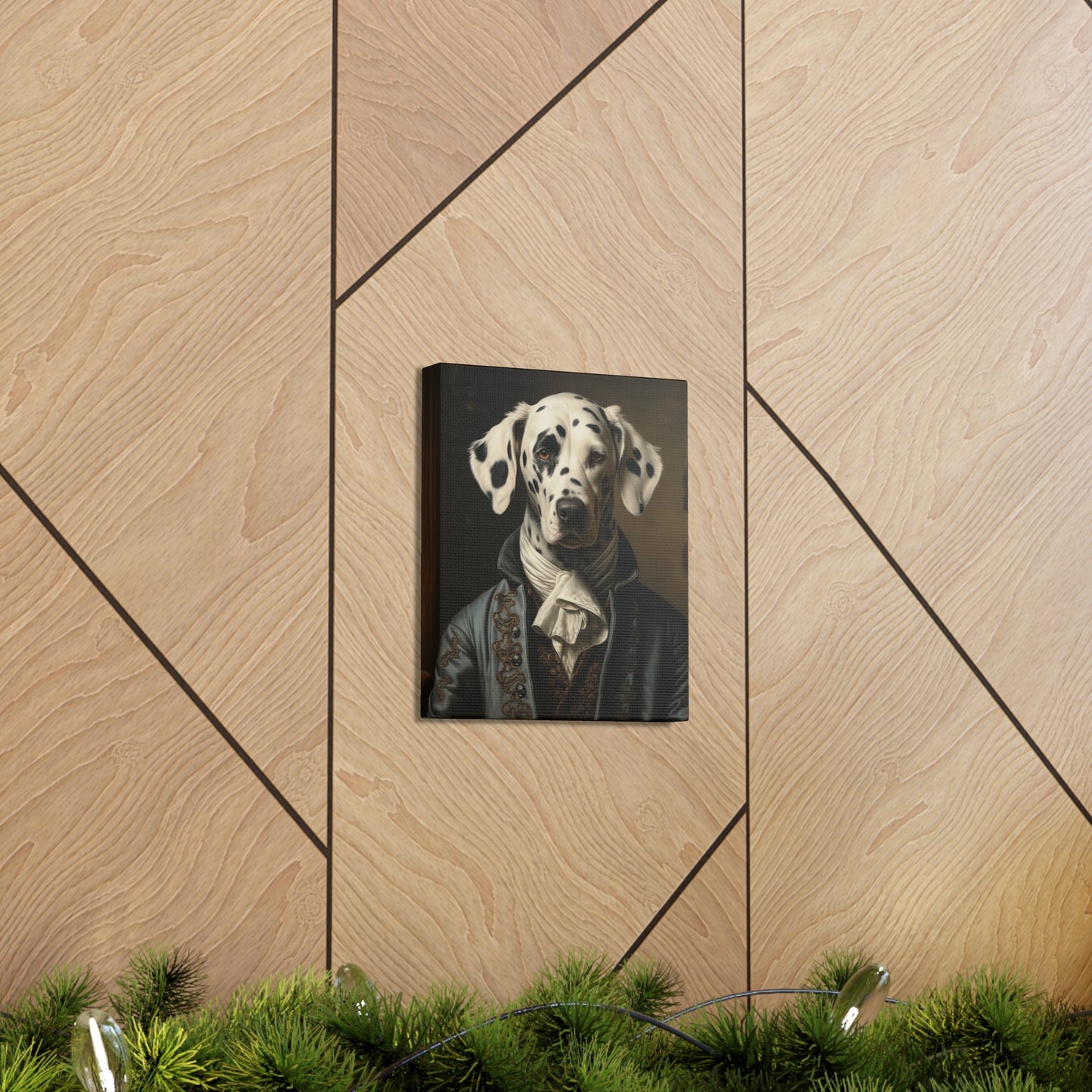 Dalmatian - 19th Century Writer - Pet Portrait Canvas