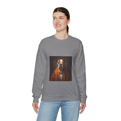 Bulldog - Monk - Pet Portrait Unisex Crewneck Sweatshirt