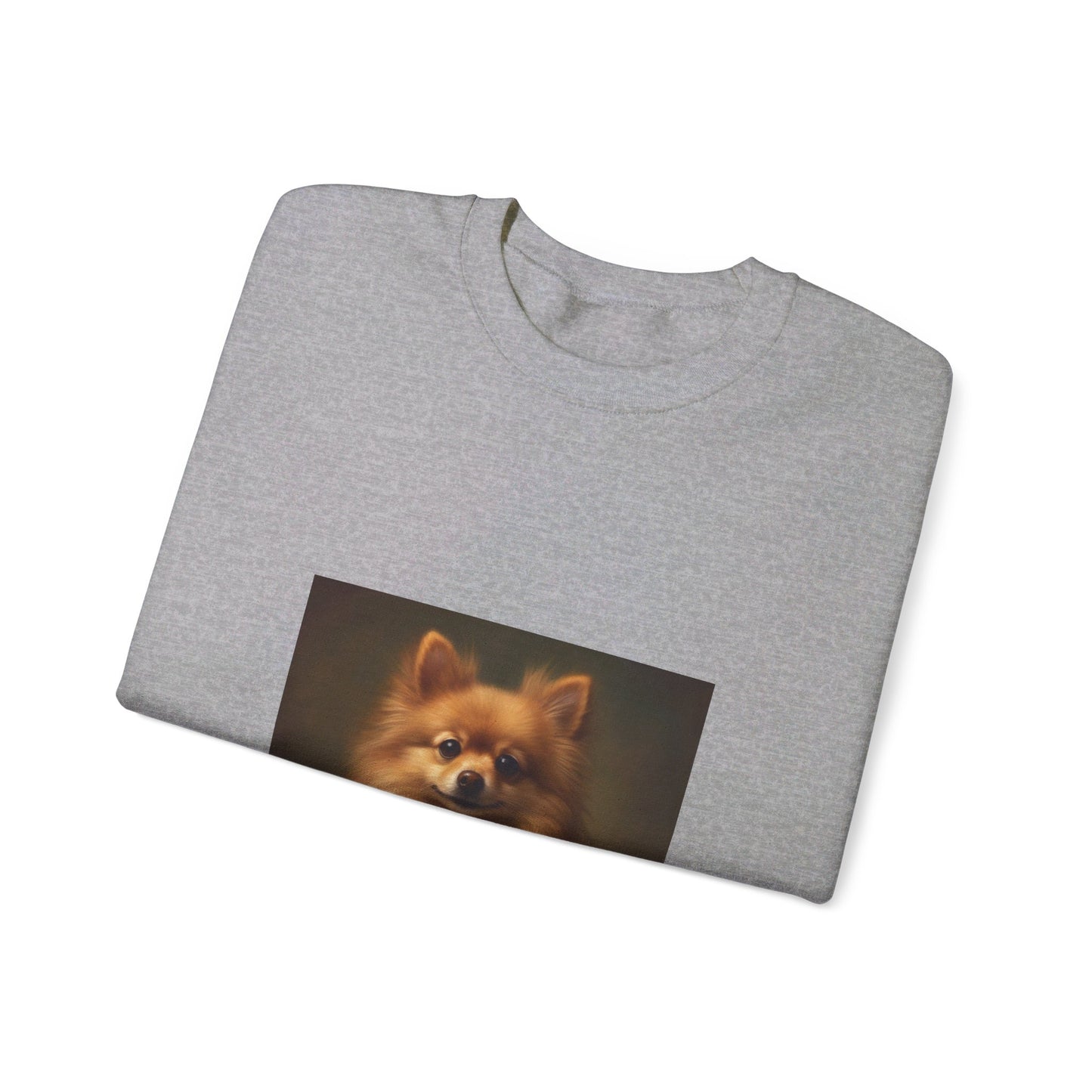 Pomeranian - 20th Century Soccer Player - Pet Portrait Unisex Crewneck Sweatshirt