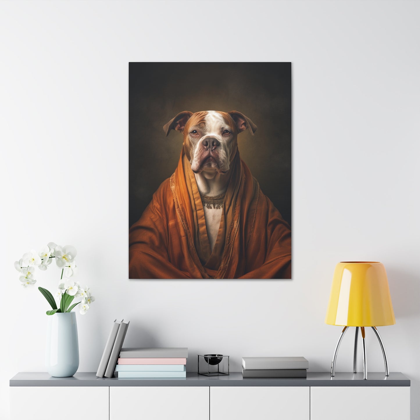 Bulldog  - Monk - Pet Portrait Canvas