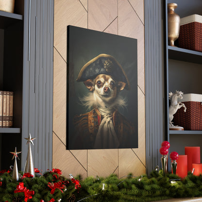 Chihuahua - 17th Century Pirate - Pet Portrait Canvas