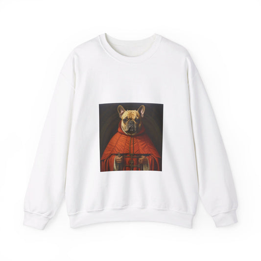 French Bulldog - 11th Century Friar - Pet Portrait Unisex Crewneck Sweatshirt