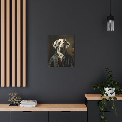 Dalmatian - 19th Century Writer - Pet Portrait Canvas