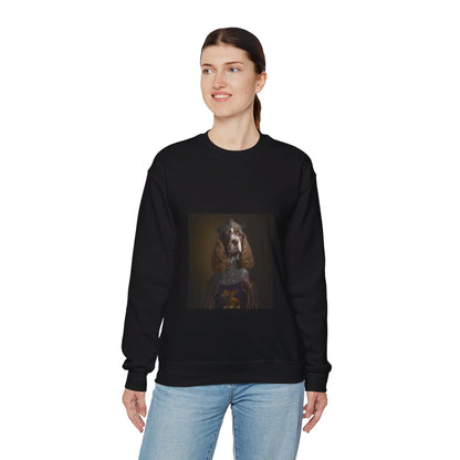 Cocker Spaniel - 15th Century Knight - Pet Portrait Unisex Crewneck Sweatshirt