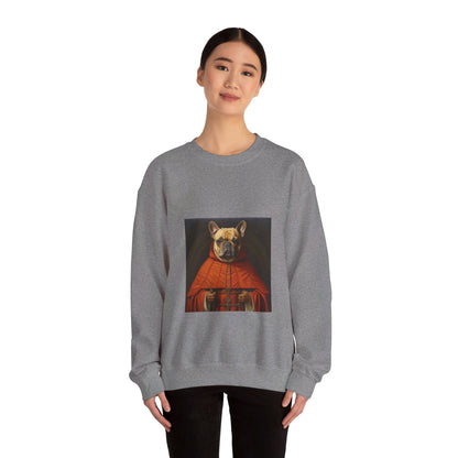 French Bulldog - 11th Century Friar - Pet Portrait Unisex Crewneck Sweatshirt