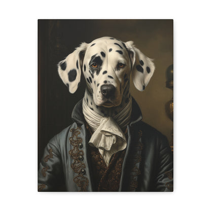 Dalmatian - 19th Century Writer - Pet Portrait Canvas