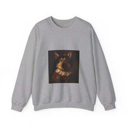 German Shepard - 17th Century Explorer - Pet Portrait Unisex Crewneck Sweatshirt