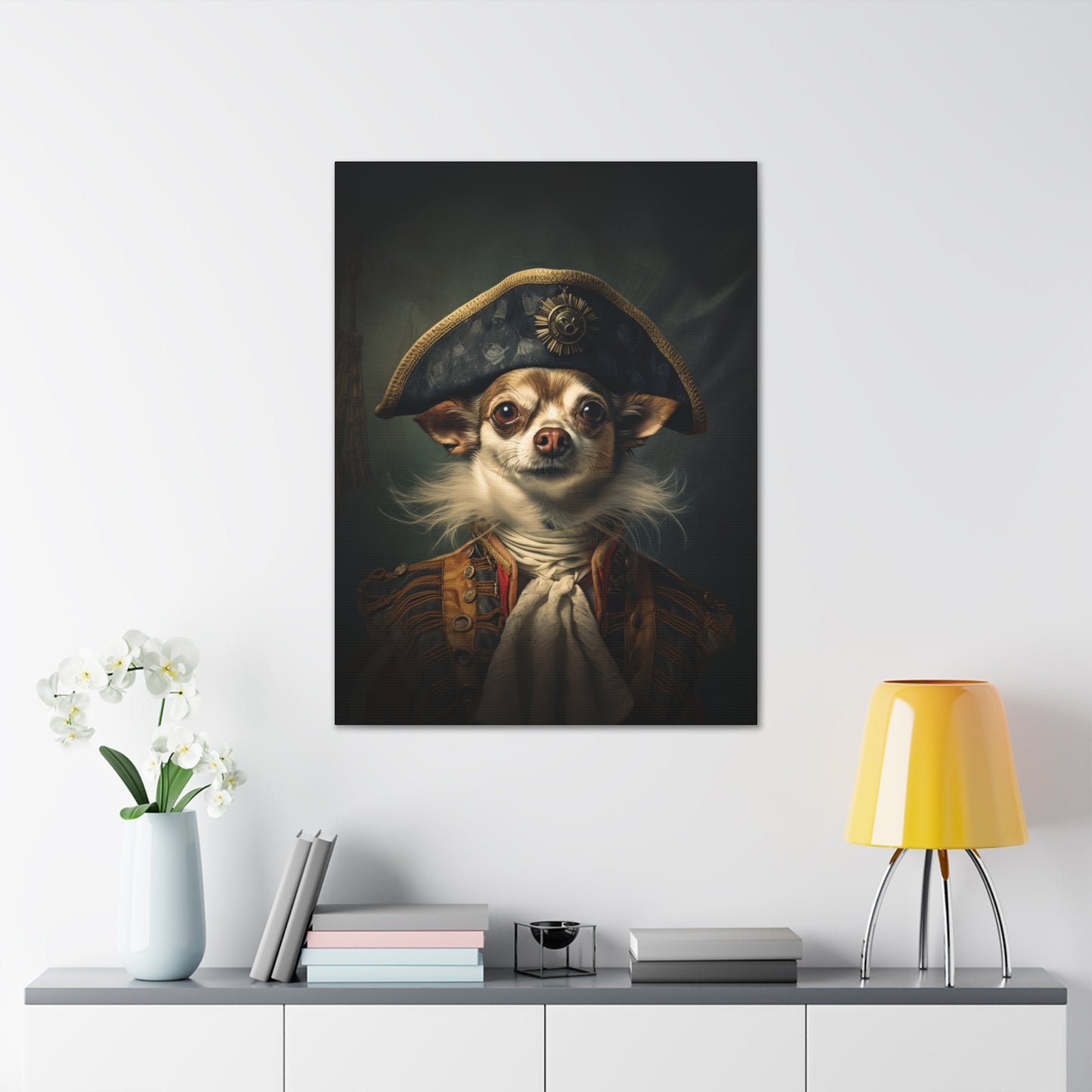 Chihuahua - 17th Century Pirate - Pet Portrait Canvas