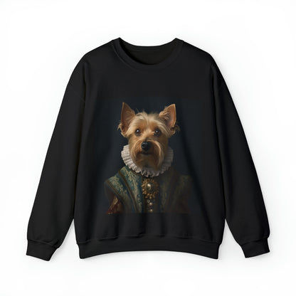 Yorkshire Terrier - 16th Century Playwright - Pet Portrait Unisex Crewneck Sweatshirt