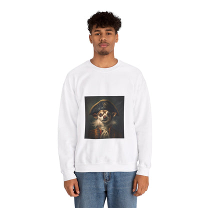 Chihuahua - 17th Century Pirate - Pet Portrait Unisex Crewneck Sweatshirt