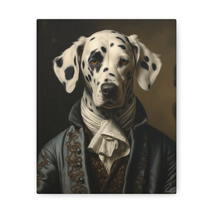 Dalmatian - 19th Century Writer - Pet Portrait Canvas