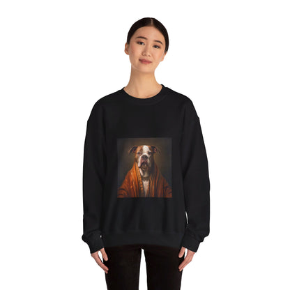 Bulldog - Monk - Pet Portrait Unisex Crewneck Sweatshirt