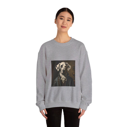 Dalmatian - 19th Century Writer - Pet Portrait Unisex Crewneck Sweatshirt