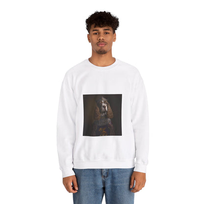 Cocker Spaniel - 15th Century Knight - Pet Portrait Unisex Crewneck Sweatshirt