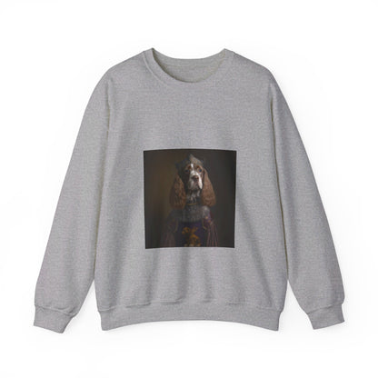 Cocker Spaniel - 15th Century Knight - Pet Portrait Unisex Crewneck Sweatshirt